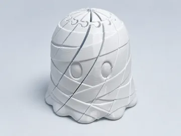 Objeto manipulable: Twisty Fidget Ghost Mummy — vista de referencia 3