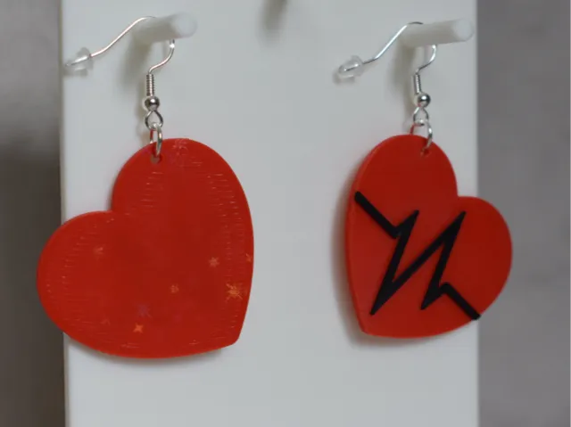 Heartbeat earrings