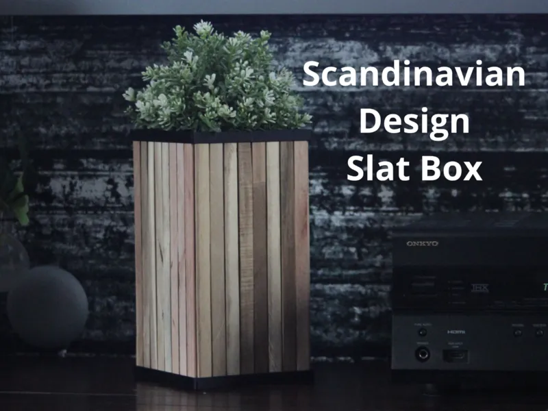 Wooden Slat Box - Adjustable height (3 Sizes)