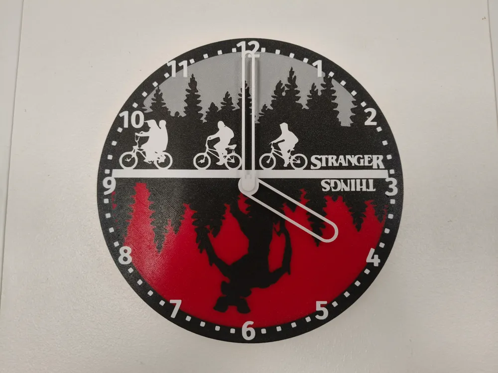 Stranger Things Clock: 2 different models - Free 3D Print Model ...
