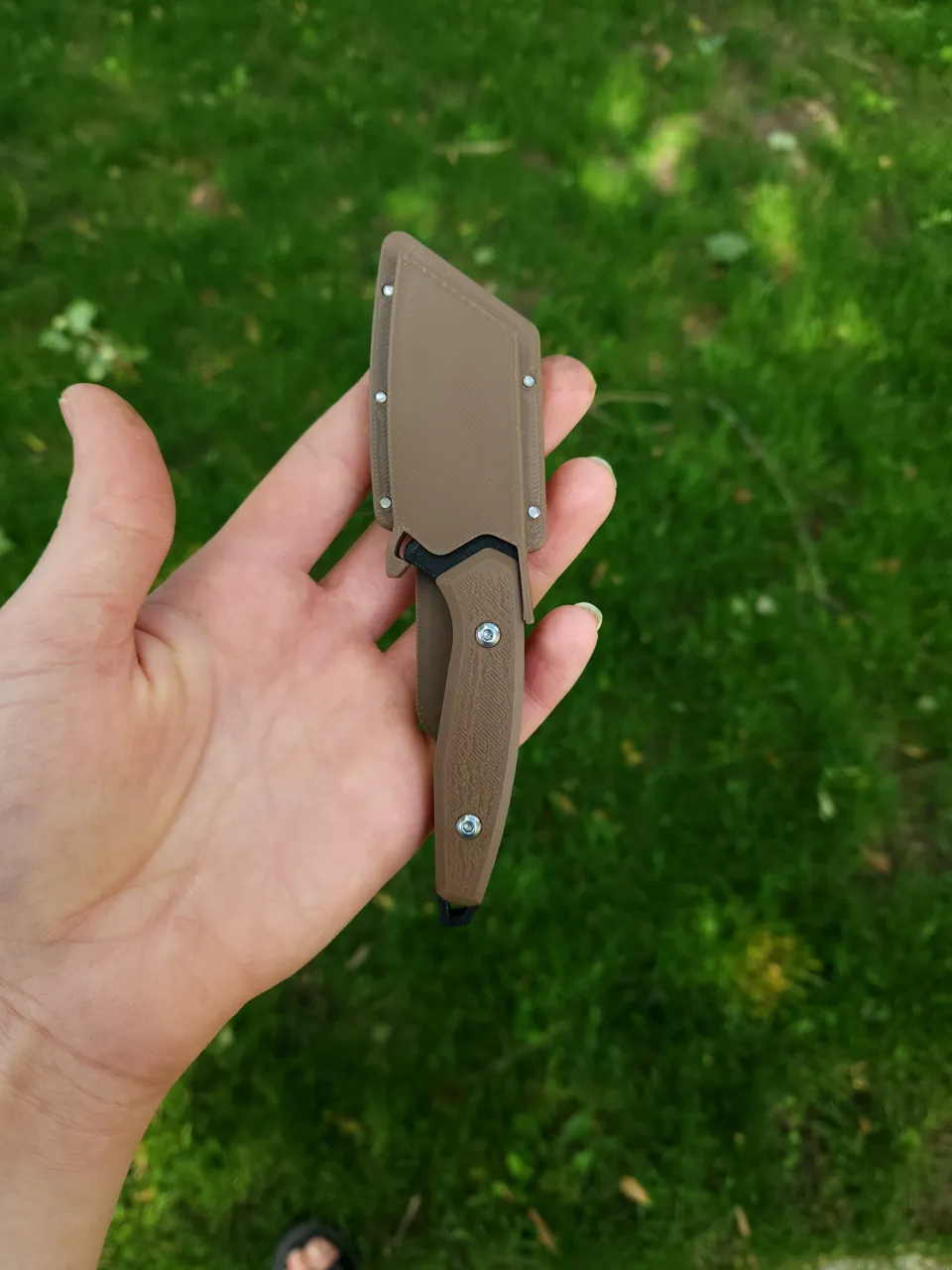 EDC Utility knife, fixed blade with sheath. view 4