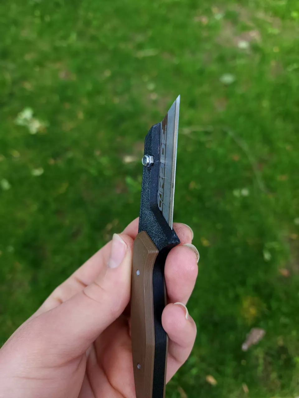 EDC Utility knife, fixed blade with sheath. view 2