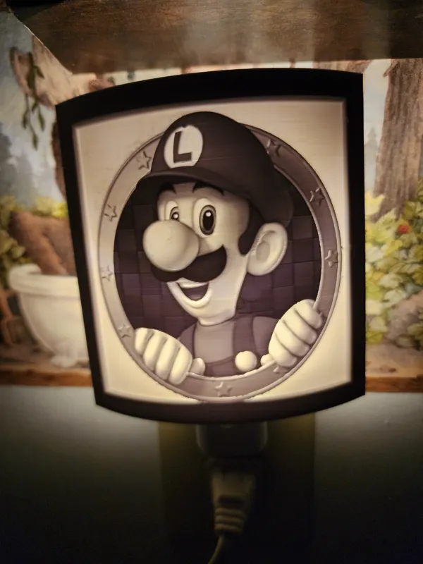 Veilleuse lithophanie Luigi
