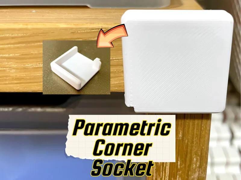 Bracket parts that fit into corners