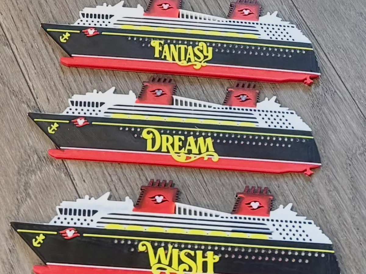Disney Cruise Ship Magnets - Free 3D Print Model - MakerWorld
