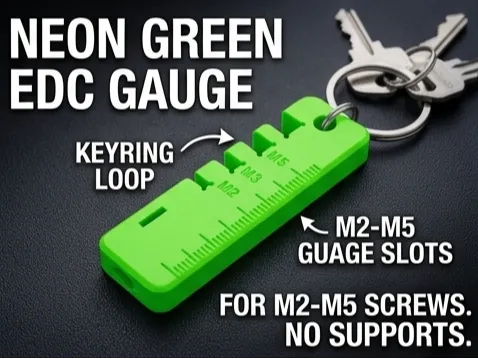 Screw Gauge (Keychain) with no support