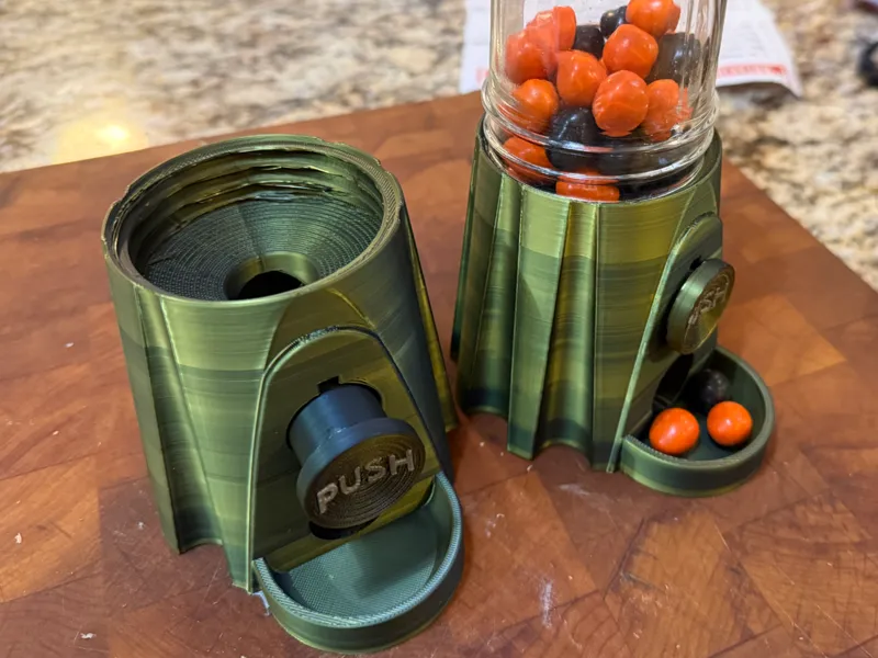 Spring-Loaded Candy Dispenser
