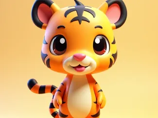 Cute Smiley Tiger