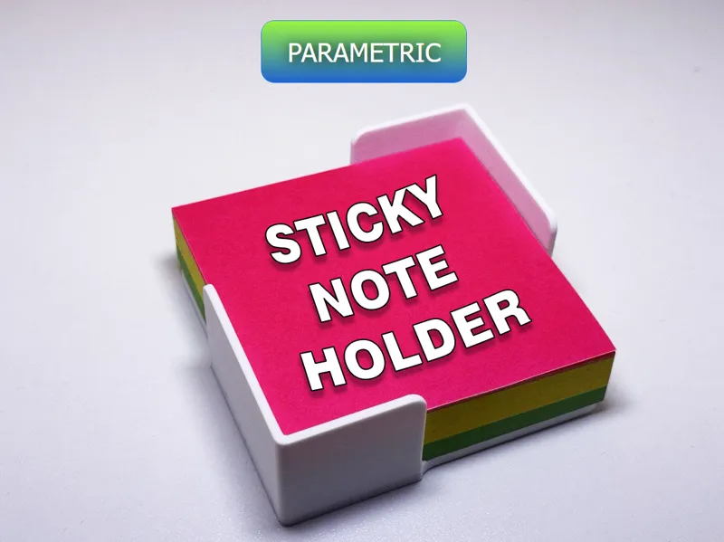 Customizable Sticky note holder