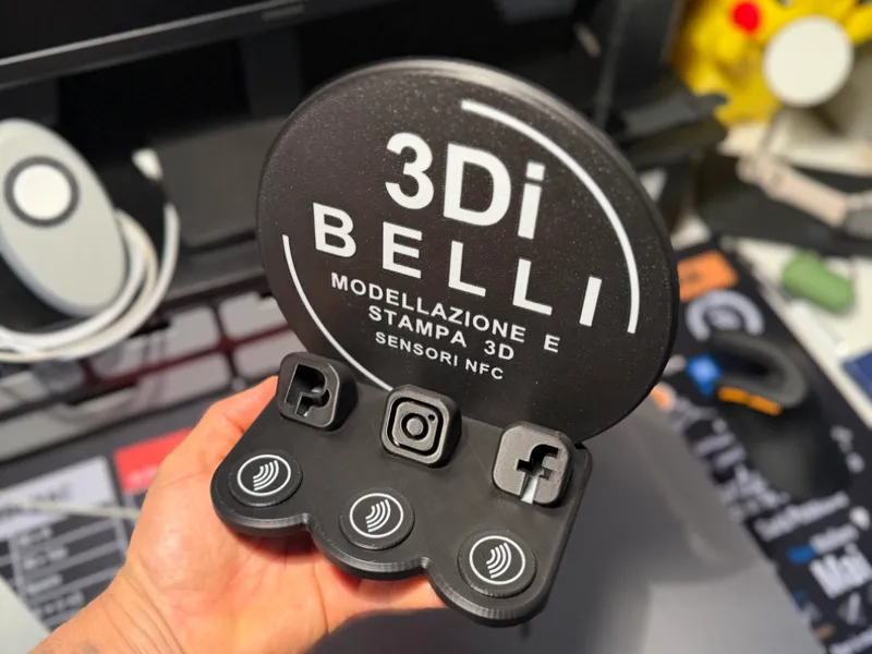 Supporto 3 NFC (PAYPAL, INSTAGRAM, FACEBOOK)