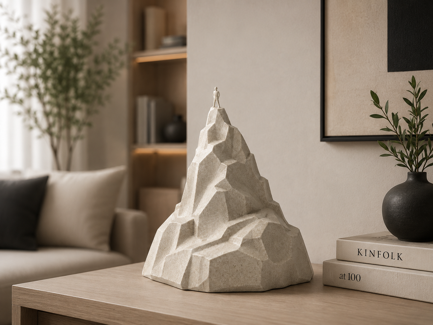 Mountain Summit Statue – Achievement & Motivation