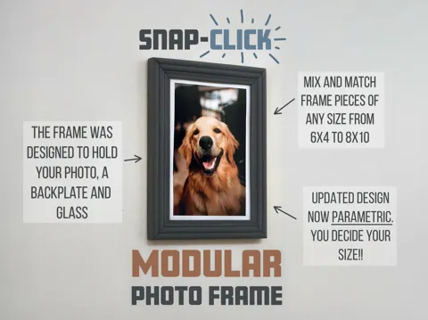 Snap-Click Parametric Photo Frame - Modern Classic view 2