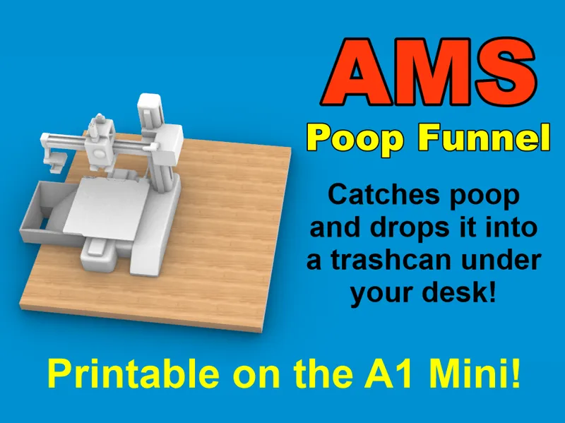 AMS Poop Funnel - Puts poop into the trashcan!