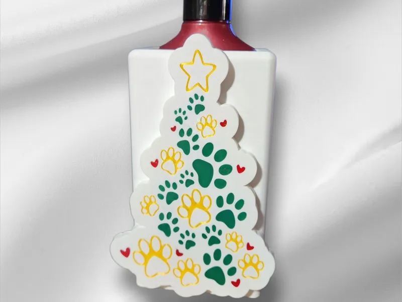 Paw Christmas Tree Gel Bath and Body Soap Holder