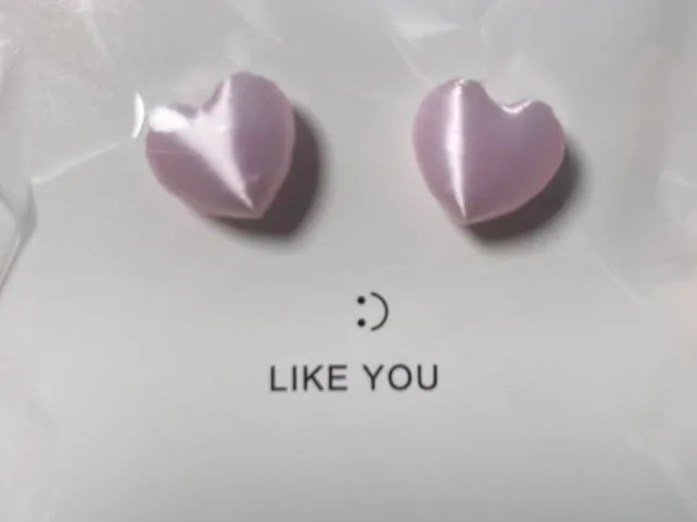 爱心耳钉