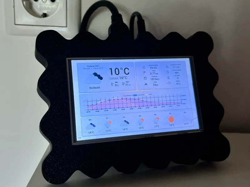 Weather Dashboard Raspberry Pi 5" Screen