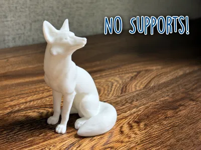 Fox Statue Decoration - No Supports