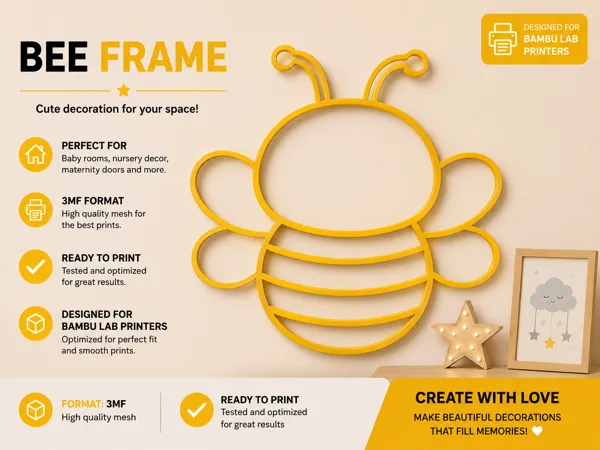 Cadre décoratif abeille