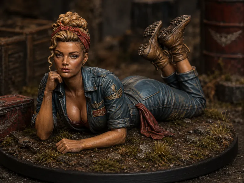 Pinup Girl Mechanic
