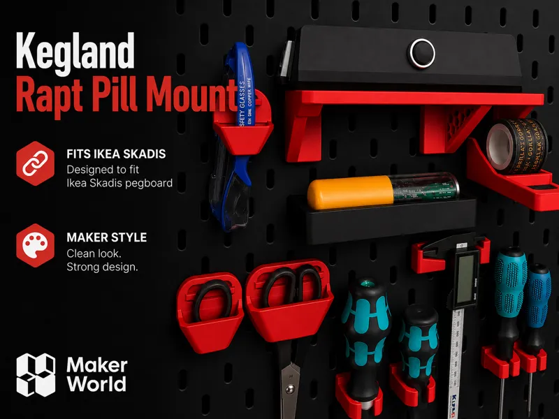 KegLand RAPT Pill Skadis mount / holder