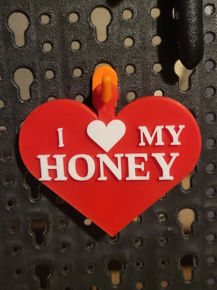 I Love My Honey Heart Ornament