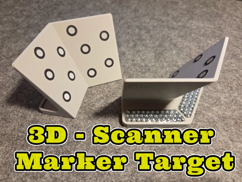 Scanner Target Box 3D - Scanner Marker Target - Free 3D Print Model - MakerWorld
