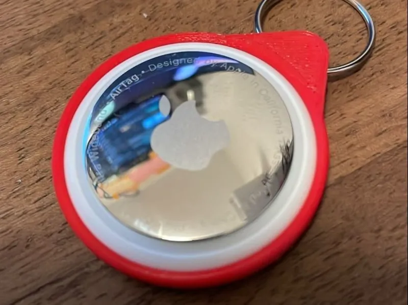Key fob for AirTag