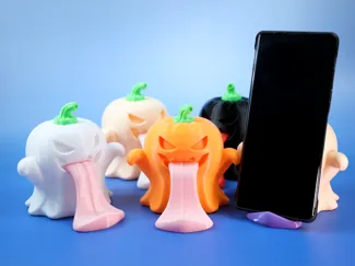 Cute Pumpkin Ghost Phone Stand