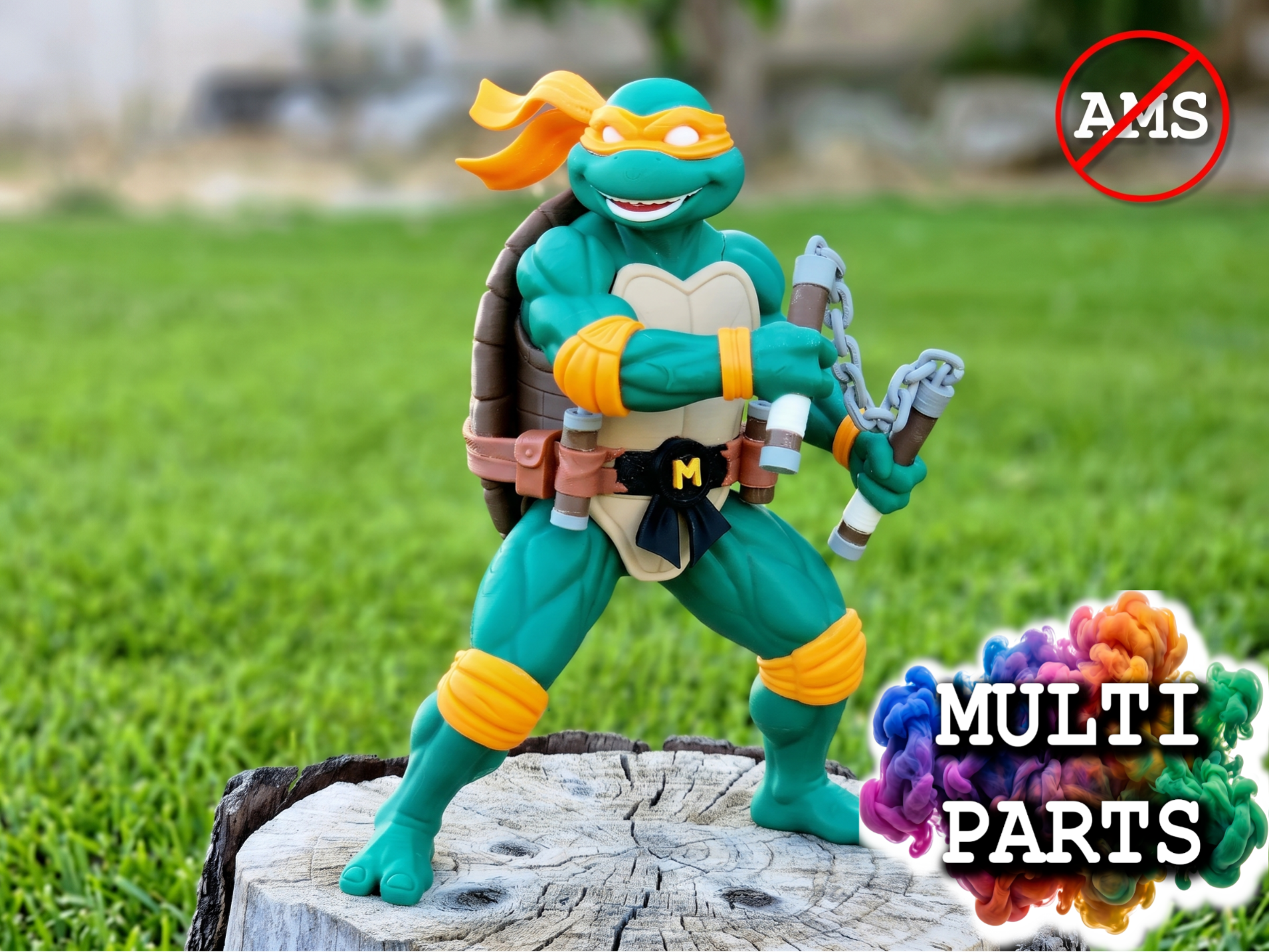 Michelangelo - TMNT (Modular, Ultra-Low Waste) - 1
