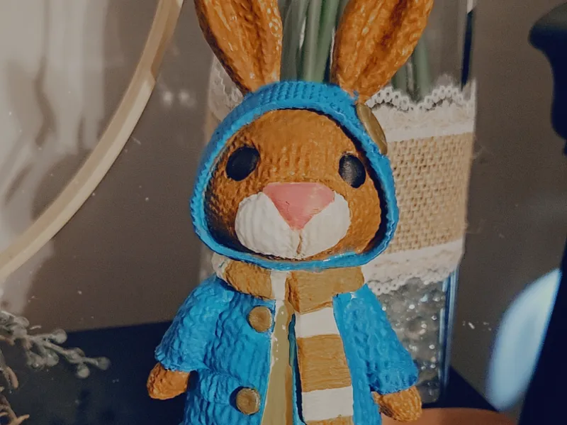 Knitted bunny in Jacket