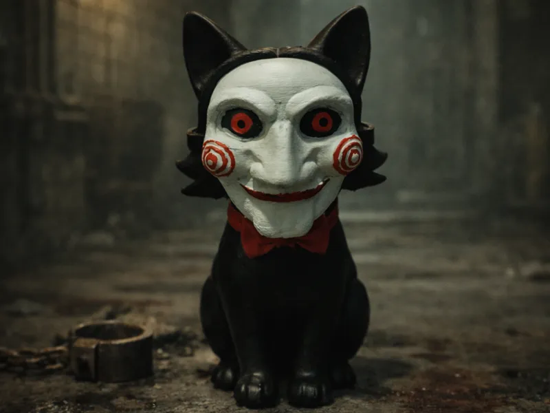 Saw Billy the puppet cat