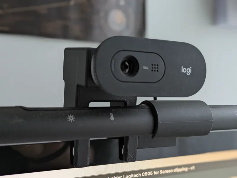 Logitech C505 Monitor Webcam Mount