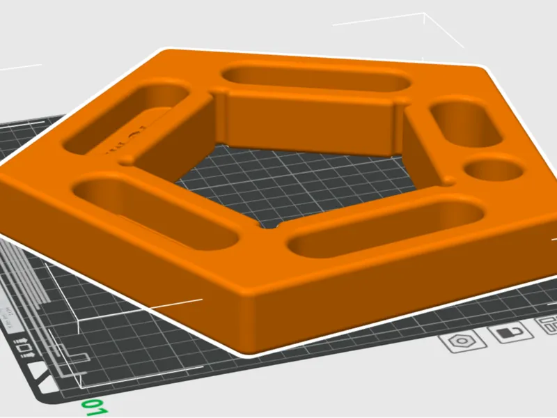 PANNELLO APPIGLI PENTAGONALE PER A1 MINI