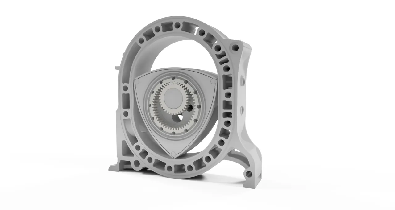 Wankel engine - Manual drive view 4