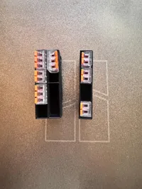 Hutschiene Klemmen 2x
