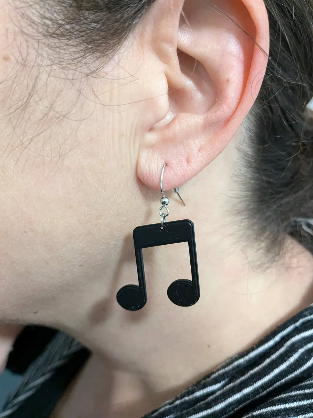 Musical Note Earrings view 2