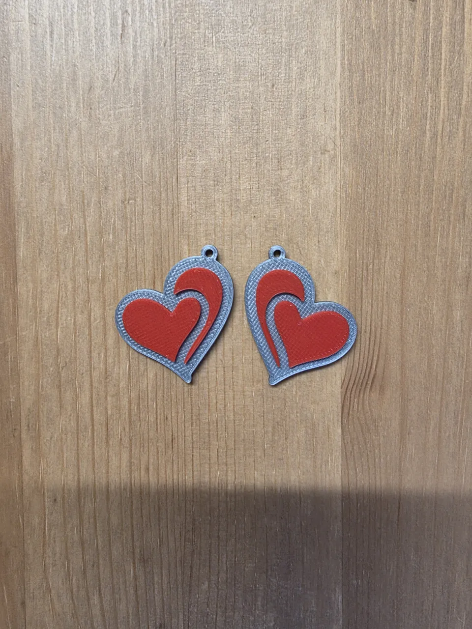 heart earrings view 2