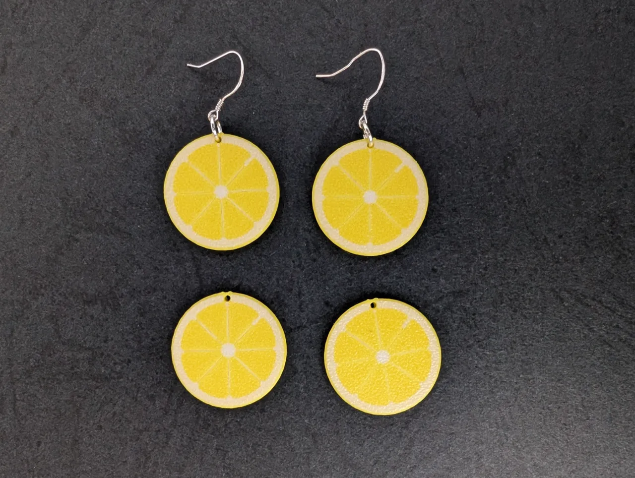 Lemon earrings Fruit Collection "El limón" view 4