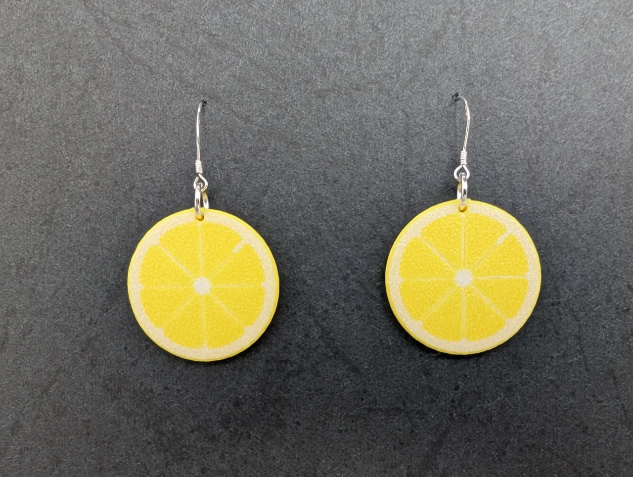 Lemon earrings Fruit Collection "El limón" view 3