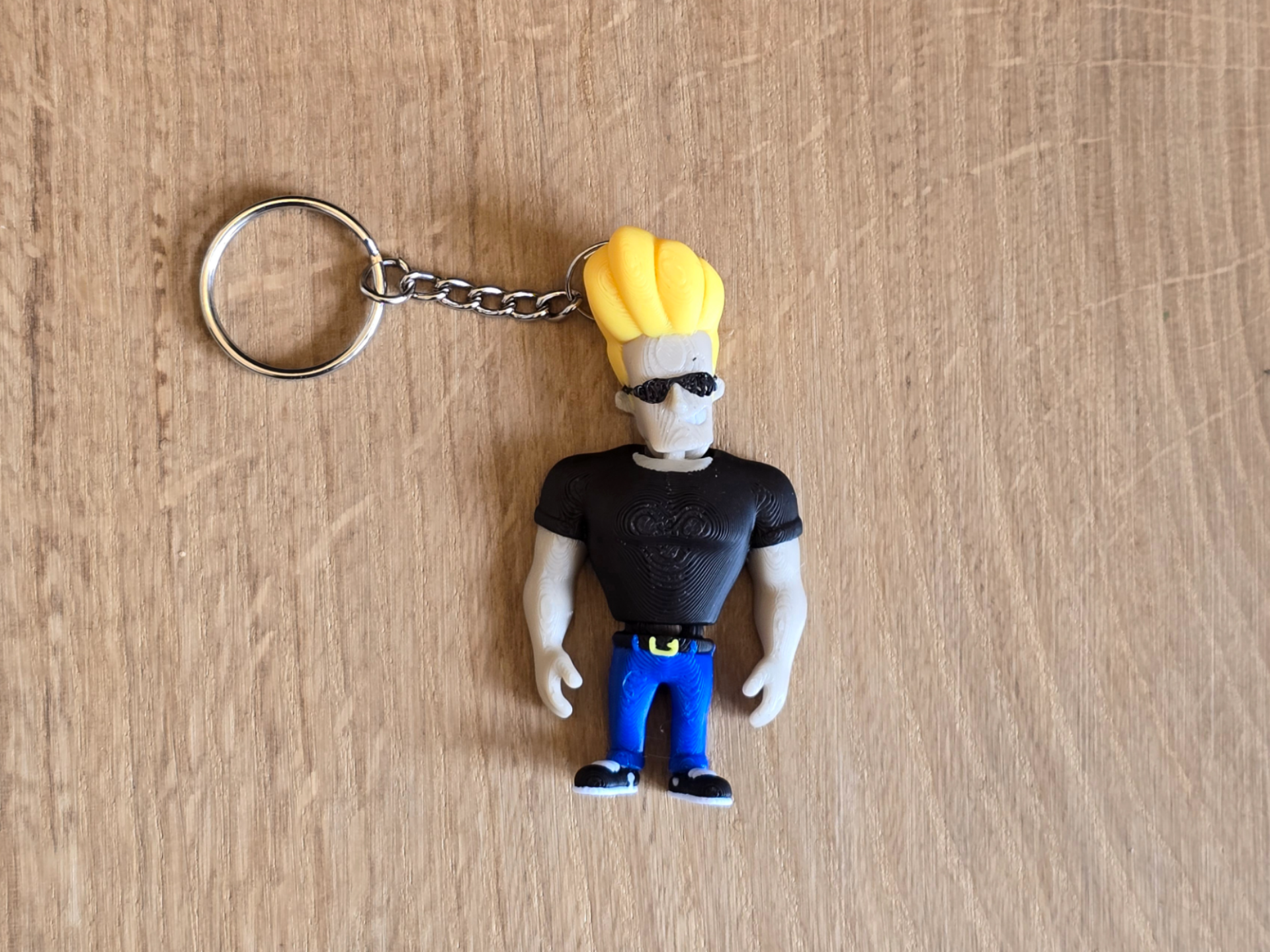 Johnny Bravo flexi keychain