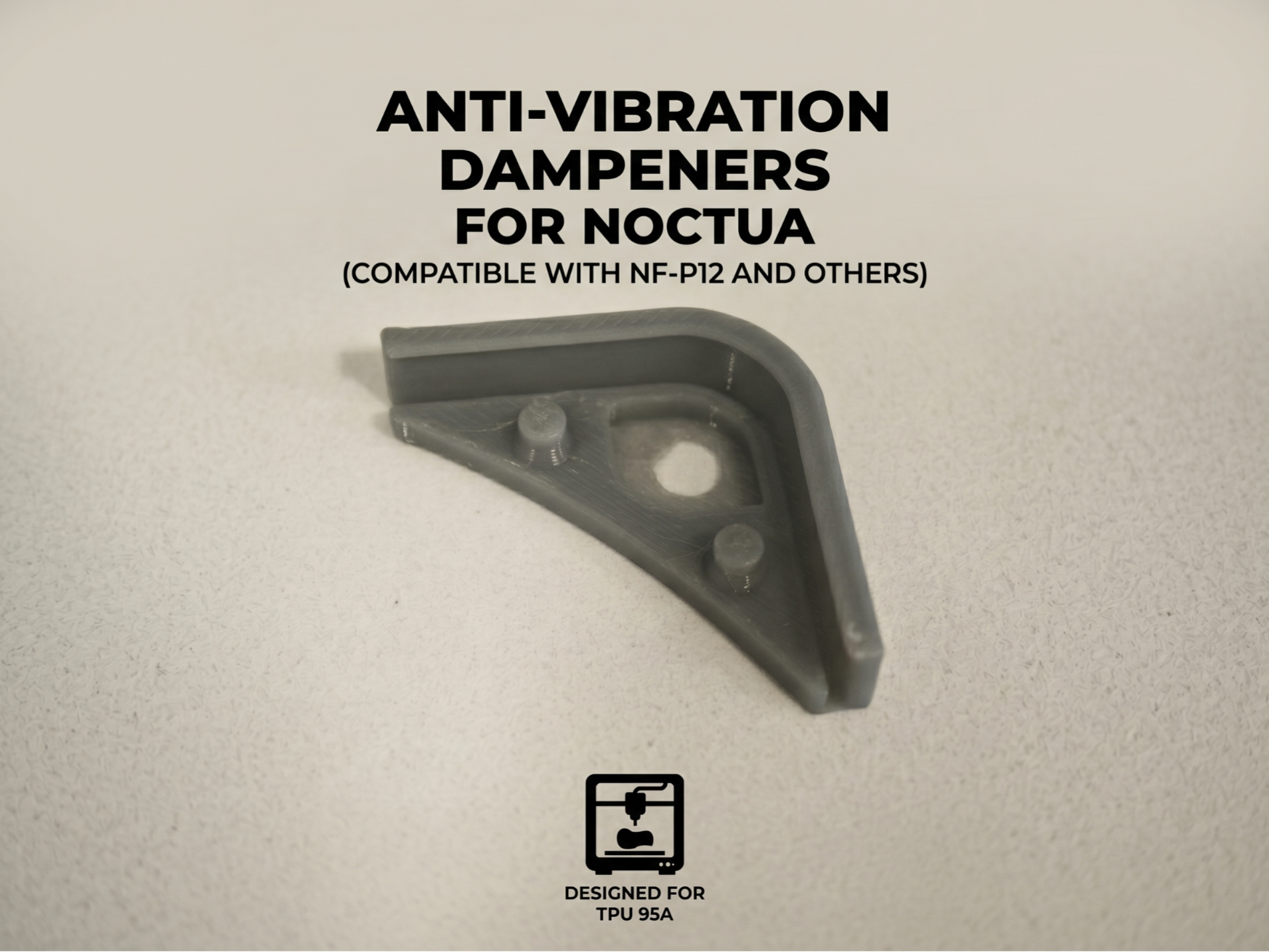 Amortiguadores Antivibración para Noctua