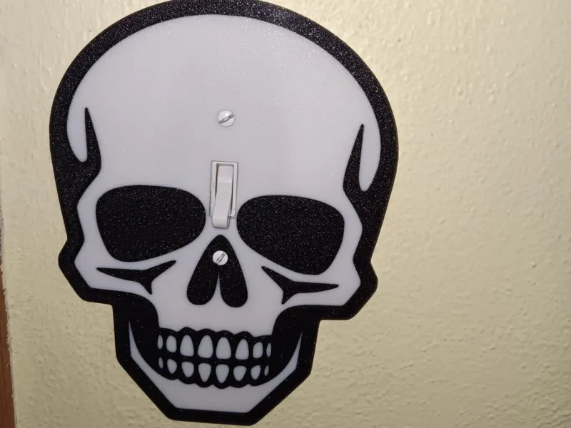 Skull Light Switch Cover