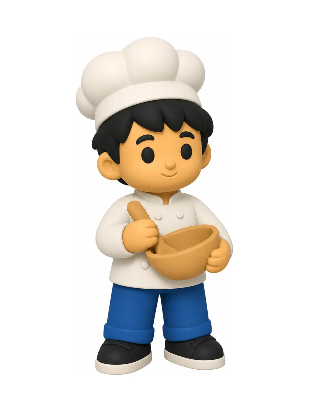 Chef Hero Mini Figure - Cute Desk Collectible - Free 3D Print Model ...