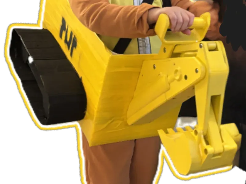 Excavator Boom Costume Attachment