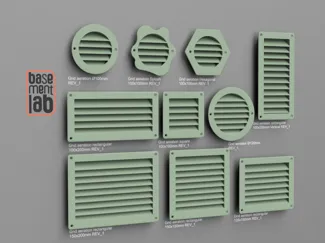 Air Ventilation Grid Collection and Customizable