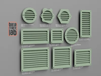 Air Ventilation Grid Collection and Customizable