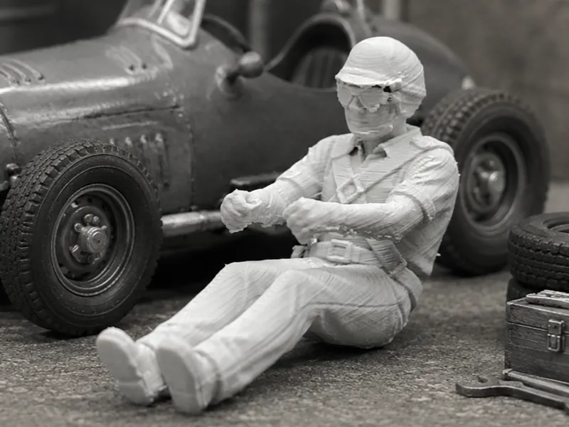 Figurine 1/43 pilote F2 années 50