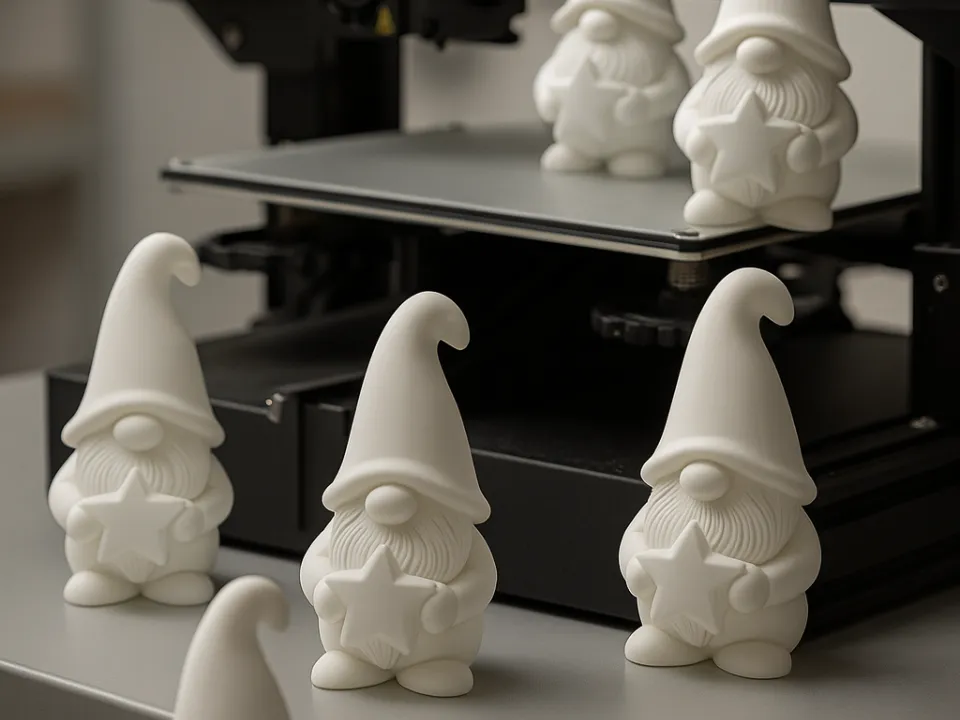Gnome mignon avec étoile - Noël