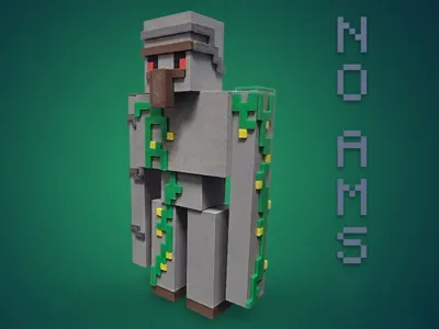 Minecraft Iron Golem Multi-part NO AMS