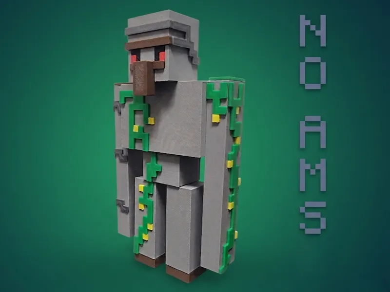 Minecraft Iron Golem Multiparte NO AMS